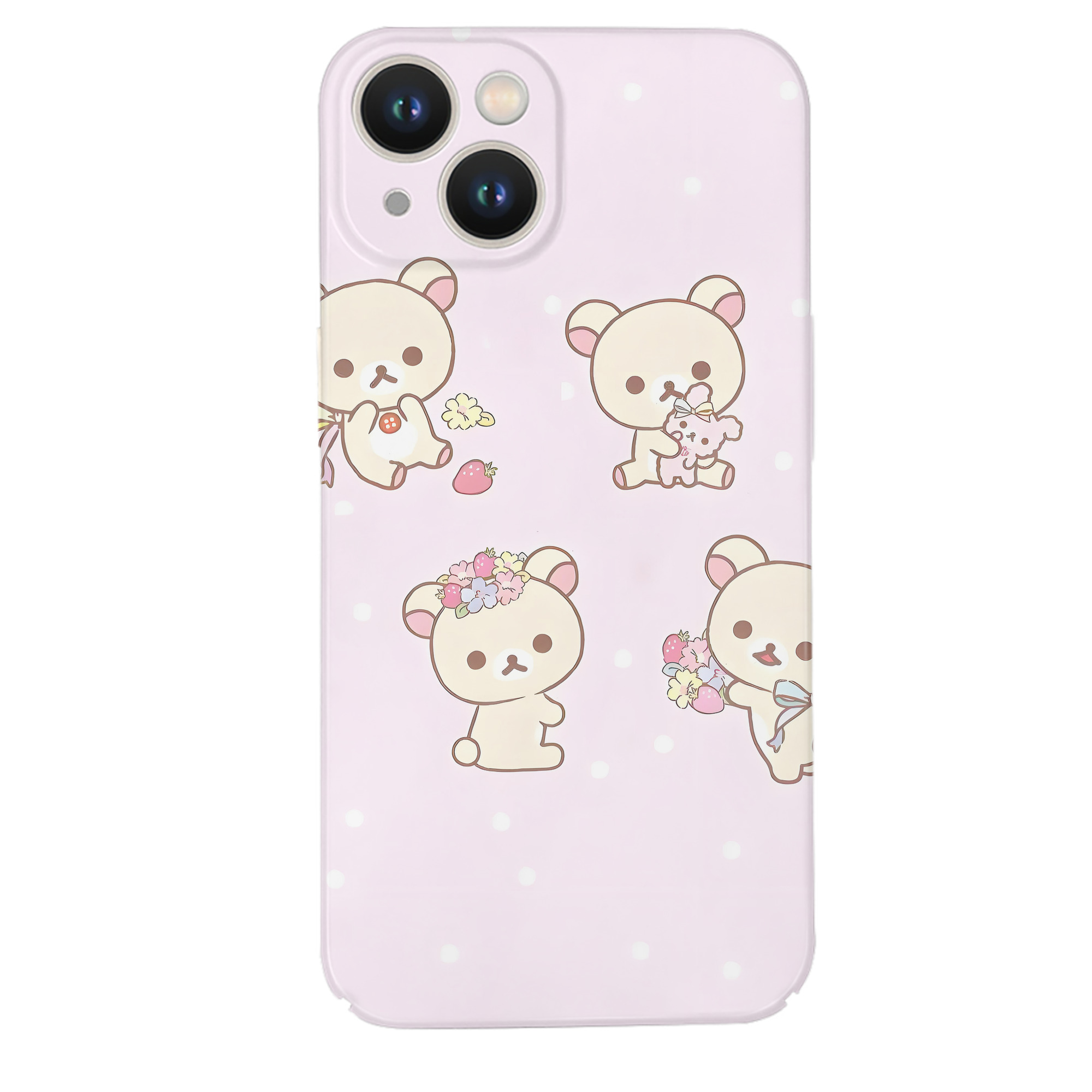 （画像用） リラックマ リラックマ キイロイトリ Rilakkuma Korilakkuma Kiiroitori 【iPhone 14シリーズ対応】ハードケース